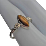 Tiger Eye Sterling Silver Ring: 6