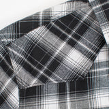 Men's Western Long Sleeve Flannel Shirts With Snap Buttons: 301 / XL
