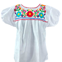 Load image into Gallery viewer, Blusa poblana blanca
