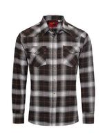 Men's Western Long Sleeve Flannel Shirts With Snap Buttons: 301 / XL