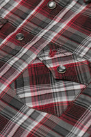 RODEO CLOTHING KID'S PLAID WESTERN LONG SLEEVE SNAP SHIRTS: M (4-5 Yrs)