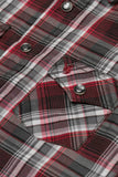 RODEO CLOTHING KID'S PLAID WESTERN LONG SLEEVE SNAP SHIRTS: M (4-5 Yrs)