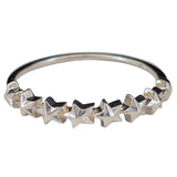 Stars Sterling Silver Ring: 7
