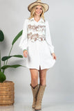 AV1274-GABBY WESTERN PRINT BUTTON DOWN WOVEN VEST : Light Mocha / Contemporary / XL
