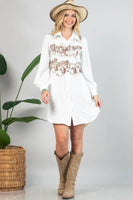 AV1274-GABBY WESTERN PRINT BUTTON DOWN WOVEN VEST : Light Mocha / Contemporary / S