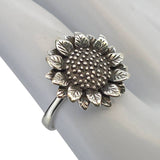 Sunflower Sterling Silver Ring: 8