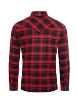 Men's Western Long Sleeve Flannel Shirts With Snap Buttons: 301 / XL