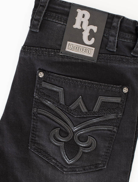 MEN'S COTTON/SPANDEX STRETCH FANCY SLIM STRAIGHT JEANS-RP500-511: 34