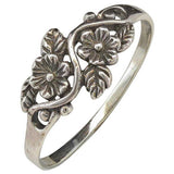 Flower Vine Sterling Silver Ring: 7
