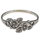 Flower Vine Sterling Silver Ring: 8