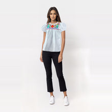 Load image into Gallery viewer, Blusa poblana blanca
