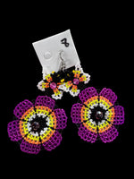 Arete chaquira mariposa🦋🌷y flor 0097