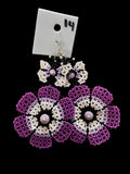 Arete chaquira mariposa🦋🌷y flor 0097