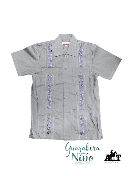 Guayabera Infantil Bordada Clásica
