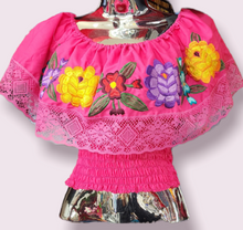 Load image into Gallery viewer, Blusa hombros mexicana
