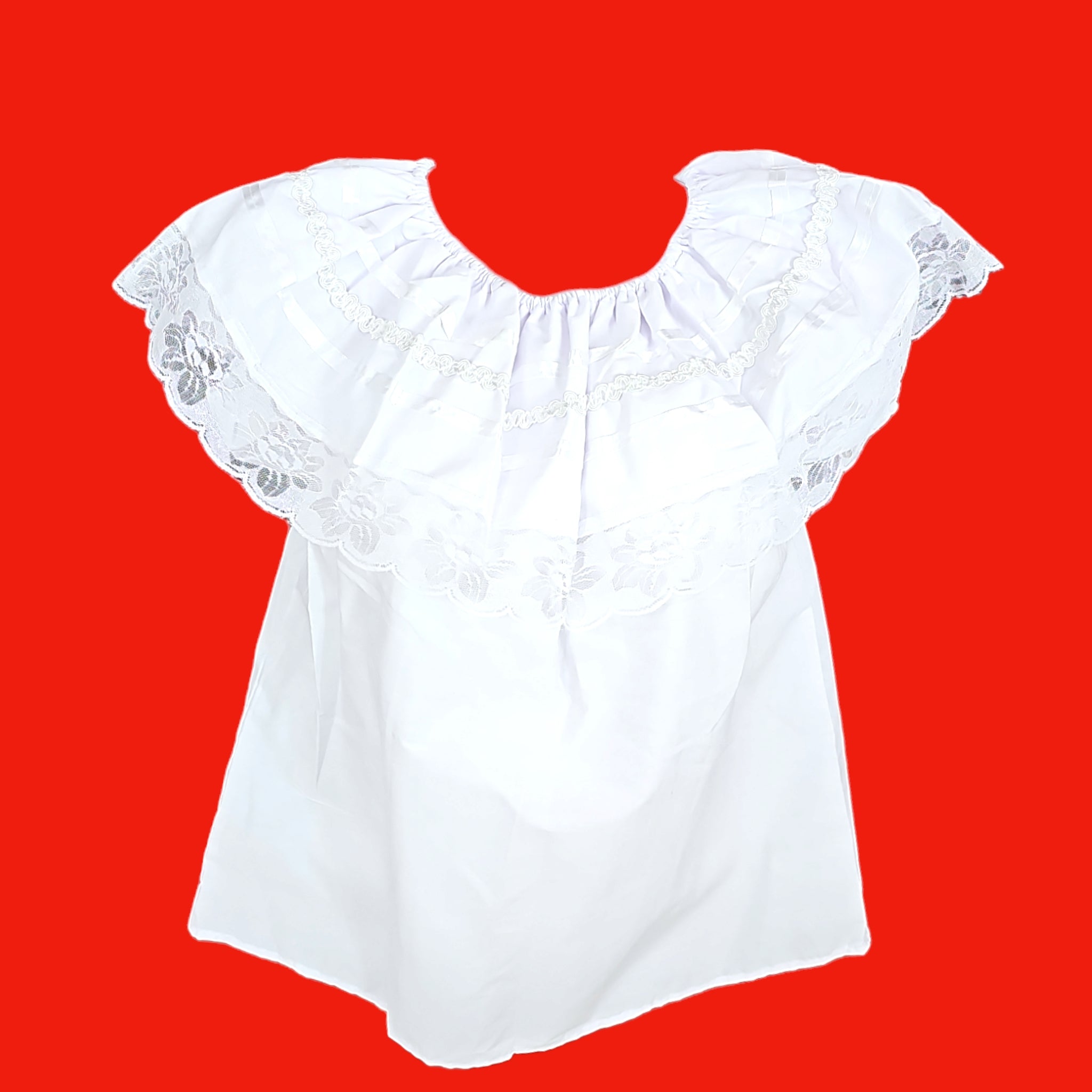 blusa blanca folklorica