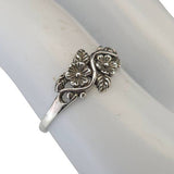 Flower Vine Sterling Silver Ring: 7