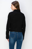 Women's Casual Denim Jackets: 2605 DARK BLUE / S-M-L-XL (2-4-4-2)