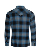 Men's Western Long Sleeve Flannel Shirts With Snap Buttons: 301 / XL