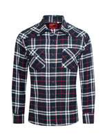 Men's Western Long Sleeve Flannel Shirts With Snap Buttons: 301 / XL