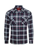 Men's Western Long Sleeve Flannel Shirts With Snap Buttons: 301 / XL