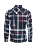 Men's Western Long Sleeve Flannel Shirts With Snap Buttons: 301 / XL