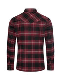 Men's Western Long Sleeve Flannel Shirts With Snap Buttons: 301 / XL