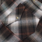 Men's Western Long Sleeve Flannel Shirts With Snap Buttons: 301 / XL