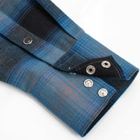 Men's Western Long Sleeve Flannel Shirts With Snap Buttons: 301 / XL