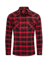 Men's Western Long Sleeve Flannel Shirts With Snap Buttons: 301 / XL