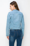 Women's Casual Denim Jackets: 2605 DARK BLUE / S-M-L-XL (2-4-4-2)