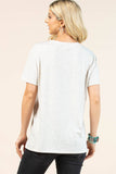 AV1205-PAMELA RIDE'EM COWBOY GRAPHIC T-SHIRT : Oatmeal/Multi / Contemporary / S