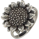 Sunflower Sterling Silver Ring: 8