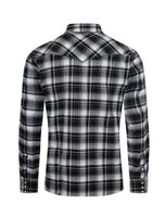 Men's Western Long Sleeve Flannel Shirts With Snap Buttons: 301 / XL