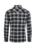 Men's Western Long Sleeve Flannel Shirts With Snap Buttons: 301 / XL