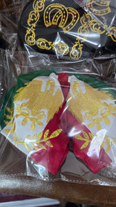 Moño Fino bordado charro