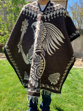 Load image into Gallery viewer, Mexica eagle warrior poncho
