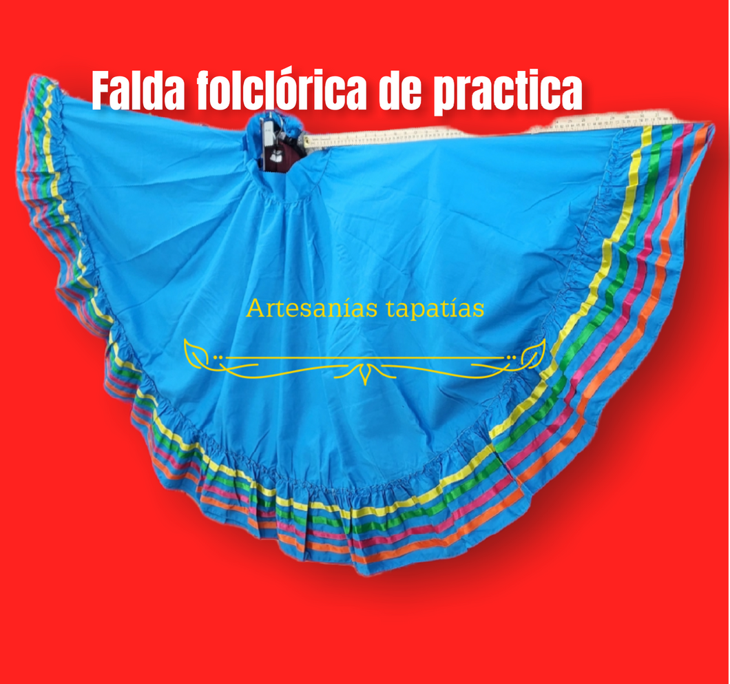 Falda folclorica de practica
