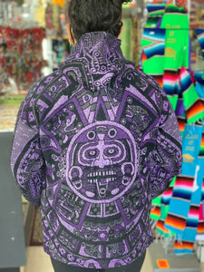 Aztec calendar zip up hoodie (limited)