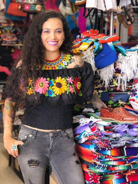 Blusa hombros mexicana